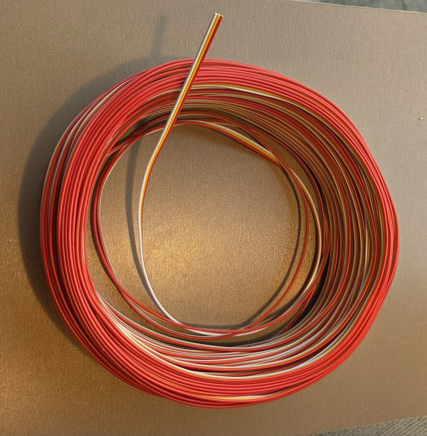 Losse 3-aderige kabel tbv CCT LED strip, per mtr